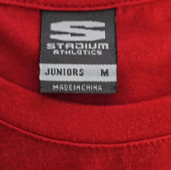 Nebraska huskers short sleeve top red, white, black size medium stadium athletic - Picture 4 of 5